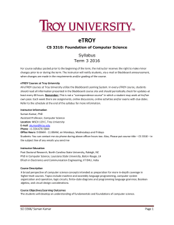 Syllabus Term 3 2016