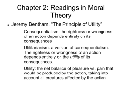 Chapter 2: Readings in Moral Theory