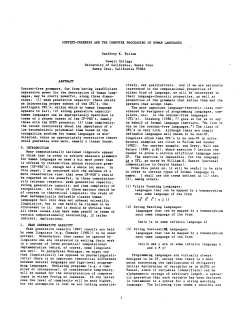 context-freeness and the computer processing of human languages