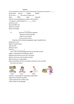 DENEME 1)If you spend too much time on the internet,you can