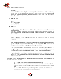 6.2 CO-ED DRESSING ROOM POLICY i