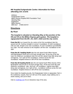 MK Hospital Postgraduate Centre: Information for those attending