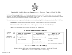 Leadership Model