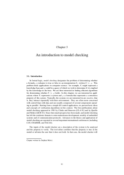 An introduction to model checking