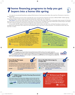 7home financing programs to help you get buyers into a home this