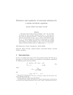 Existence and regularity of extremal solutions for a mean