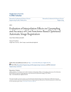 Evaluation of Interpolation Effects on Upsampling