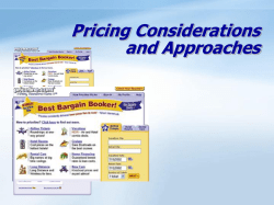 Factors to Consider When Setting Price Types of