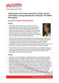 Applying the social norms approach to reduce