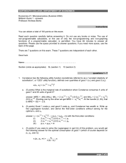 course information - Dartmouth College