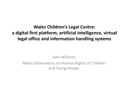 The Wales Children*s Legal Centre