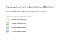 Map showing all wards and Lower Super Output Areas (LSOAs) in