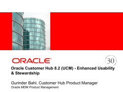 UCM - Oracle Solutions Factory