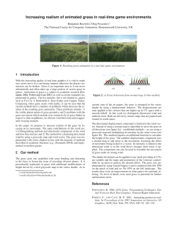 Increasing realism of animated grass in real