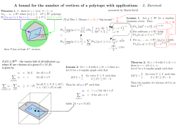 A bound for the number of vertices of a polytope with applications