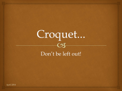 Croquet at Club - United States Croquet Association