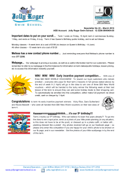 Melissa has a new contact phone number