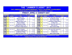 the minors the "jammer classic" 2013 the jamieson kuhlmann