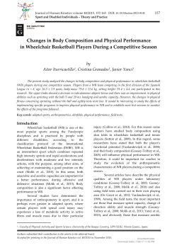 Changes in Body Composition and Physical