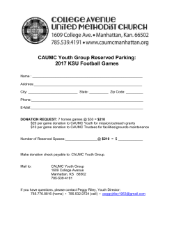 Click to a 2017 ​CAUMC Reserved Football Parking form.