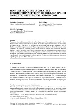 how destructive is creative destruction effects of job loss on job