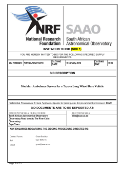 the following particulars must be furnished as lead page of