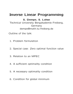 Inverse Linear Programming