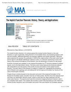 The Implicit Function Theorem: History, Theory, and Applications