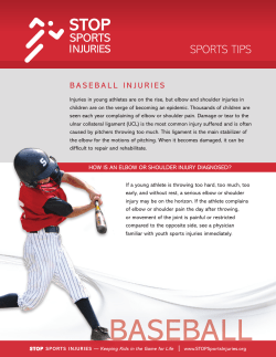 baseball - American Orthopaedic Society for Sports Medicine