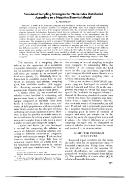 Simulated Sampling Strategies for Nematodes Distributed According
