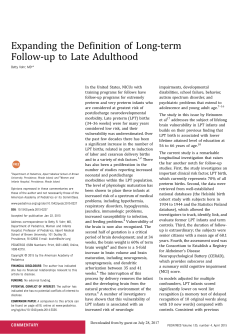 Expanding the Definition of Long-term Follow-up to Late