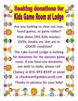 Are you looking to clear out toys, board games, or game tables