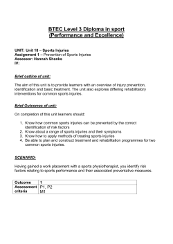Technical and Tactical Skills in Sport