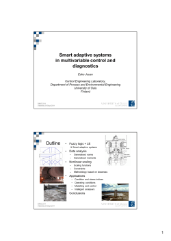 Smart adaptive systems in multivariable control and diagnostics