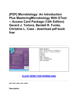 An Introduction Plus MasteringMicrobiology With