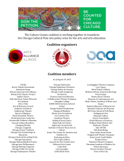 Coalition organizers Coalition members