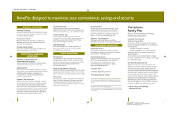 Benefits designed to maximize your convenience, savings and security