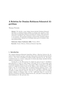 A Relation for Domino Robinson-Schensted Al