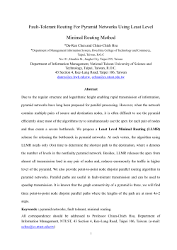 Fault-Tolerant Routing For Pyramid Networks Using Least Level