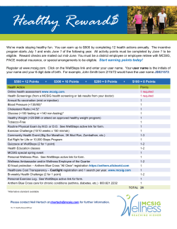 We`ve made staying healthy fun. You can earn up to $500