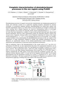Complete characterization of photodetachment processes in the xuv