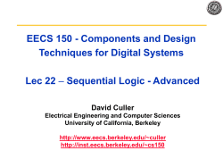 Sequential logic - Inst.eecs.berkeley.edu