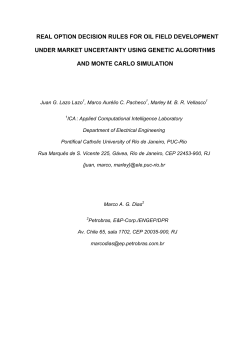 real option decision rules for oil field development under market