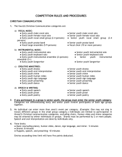 competition rules and procedures