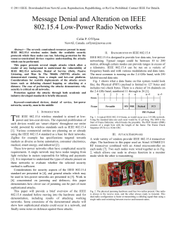 Message Denial and Alteration on IEEE 802.15.4 Low