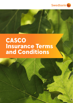CASCO Insurance Terms and Conditions