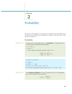 Appendix 2 Probability in Lin. Algebra