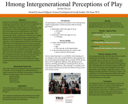 Hmong Intergenerational Perceptions of Play