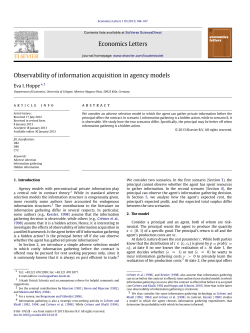 Observability of information acquisition in agency models