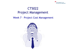 Project cost management